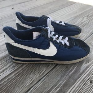 Vintage Nike Cortez Shoes 1985 Blue Size 7 1/2